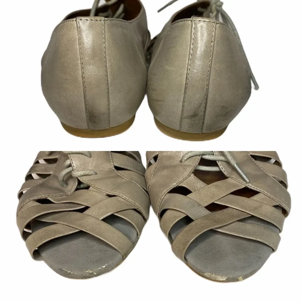 JEFFREY CAMPBELL Flat Drawstring Shoes‎ 8.5 Crisscross